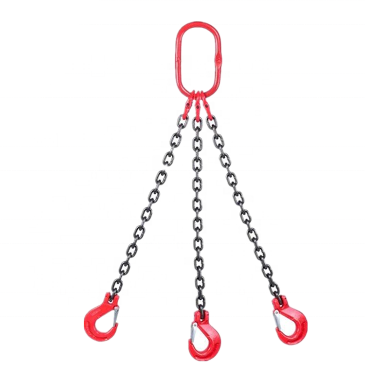 Grade 80 DOO Chain Sling Double Leg w Oblong Master Link on Top and Bottom (1)