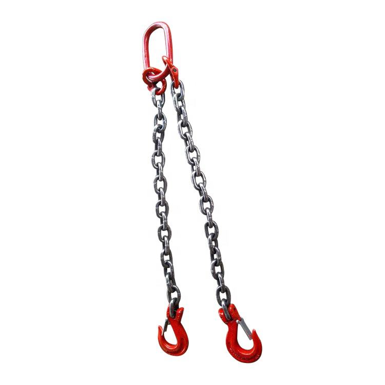 Grade 80 DOO Chain Sling Double Leg w Oblong Master Link on Top and Bottom (2)
