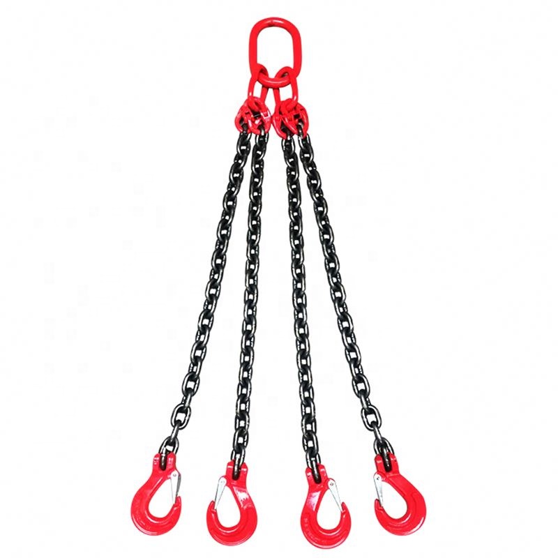 Grade 80 SFG Chain Sling Single Leg w Foundry Hook on Top and Grab Hook on Bottom (3)
