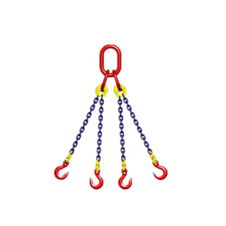 Grade 80 SOO Chain Sling Single Leg w Oblong Master Link on Top and Bottom (1)