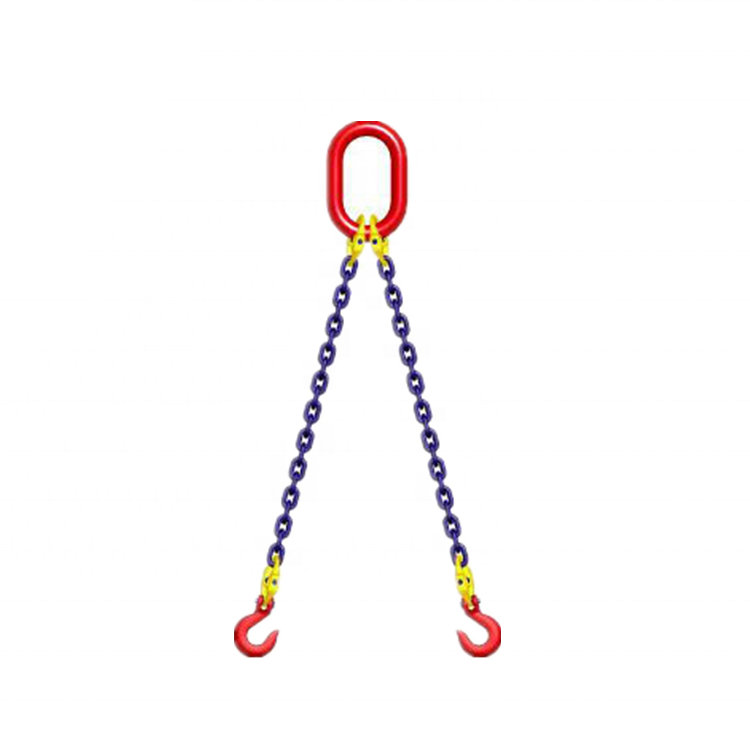 Grade 80 SOO Chain Sling Single Leg w Oblong Master Link on Top and Bottom (2)
